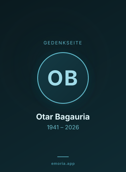 Gedenkportrait von Otar Bagauria