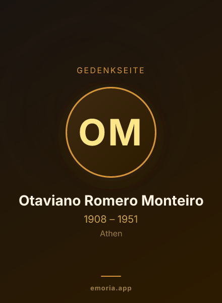 Gedenkportrait von Otaviano Romero Monteiro