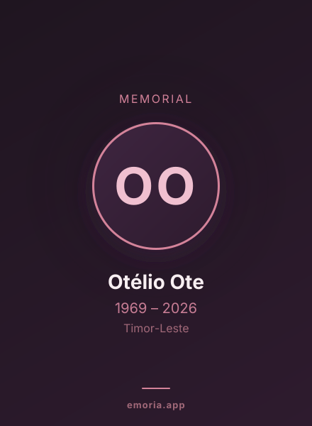 Memorial portrait of Otélio Ote