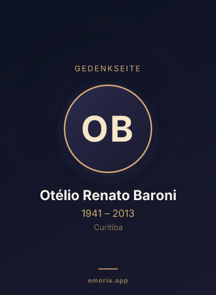 Gedenkportrait von Otélio Renato Baroni