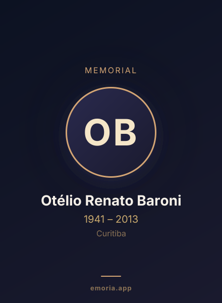 Memorial portrait of Otélio Renato Baroni