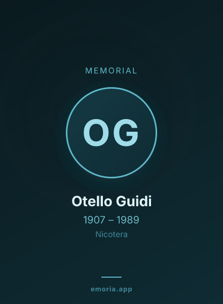 Memorial portrait of Otello Guidi