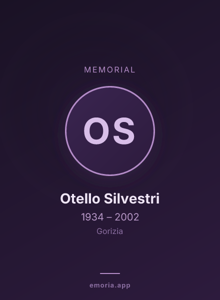 Memorial portrait of Otello Silvestri