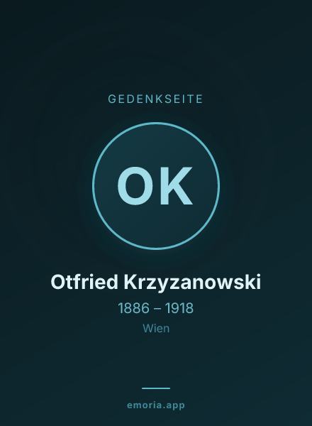 Gedenkportrait von Otfried Krzyzanowski