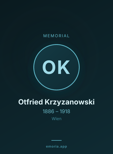 Memorial portrait of Otfried Krzyzanowski