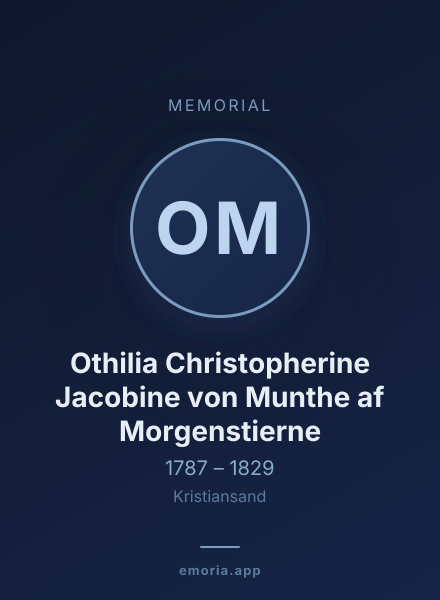 Memorial portrait of Othilia Christopherine Jacobine von Munthe af Morgenstierne