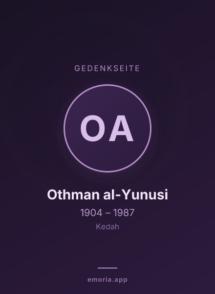 Gedenkportrait von Othman al-Yunusi