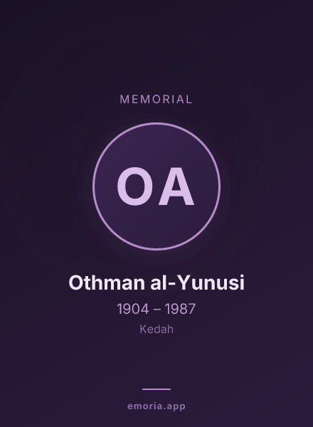 Memorial portrait of Othman al-Yunusi