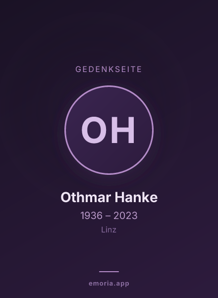 Gedenkportrait von Othmar Hanke