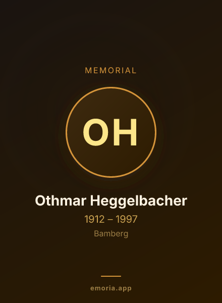 Memorial portrait of Othmar Heggelbacher