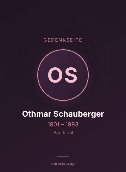 Gedenkportrait von Othmar Schauberger