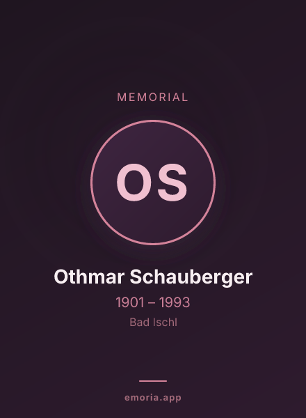 Memorial portrait of Othmar Schauberger