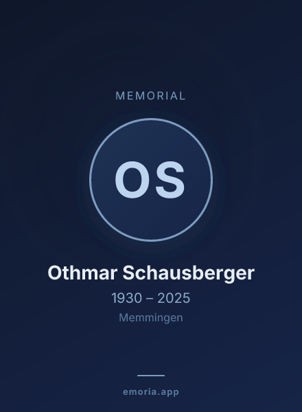Memorial portrait of Othmar Schausberger