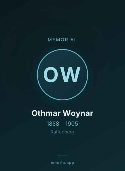 Memorial portrait of Othmar Woynar