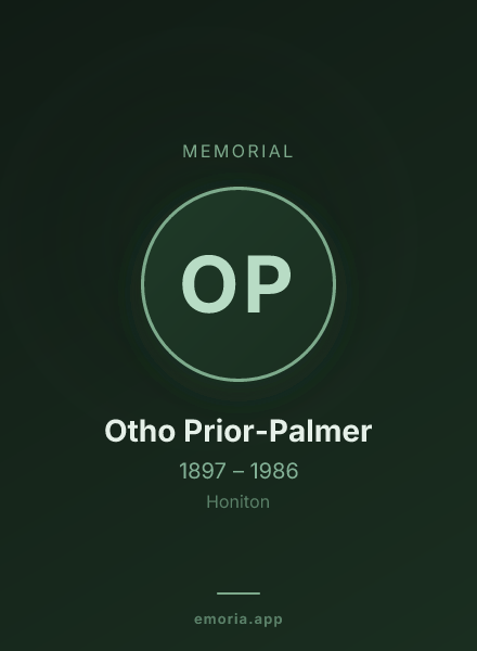 Memorial portrait of Otho Prior-Palmer