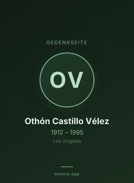 Gedenkportrait von Othón Castillo Vélez