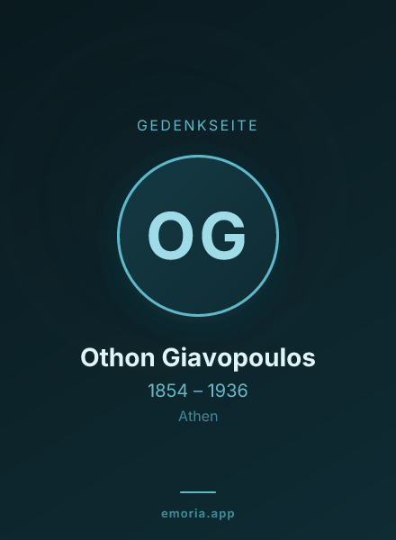 Gedenkportrait von Othon Giavopoulos