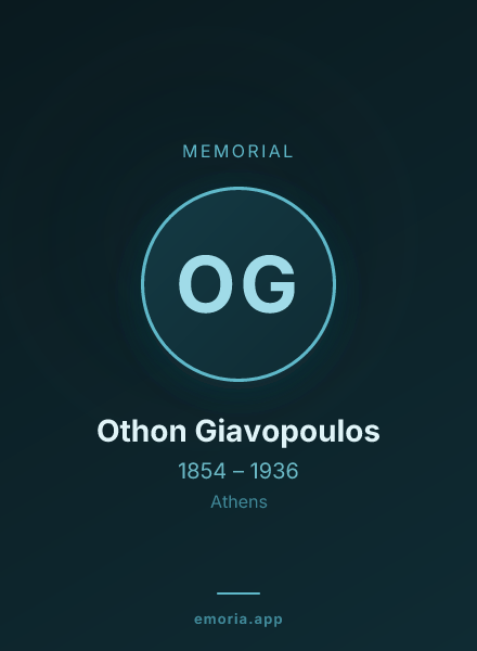Memorial portrait of Othon Giavopoulos