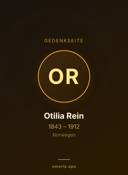 Gedenkportrait von Otilia Rein