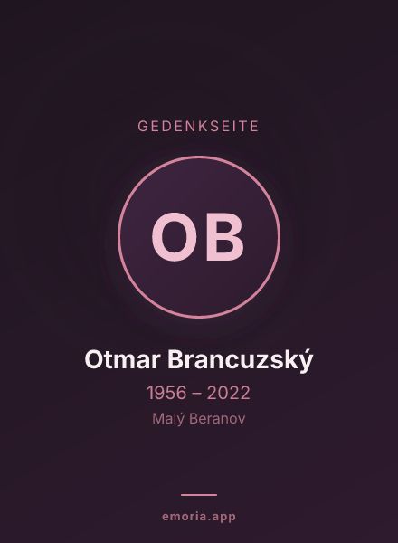 Gedenkportrait von Otmar Brancuzský