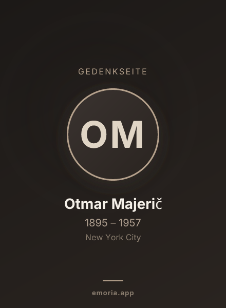 Gedenkportrait von Otmar Majerič