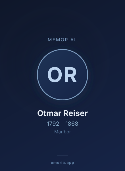 Memorial portrait of Otmar Reiser