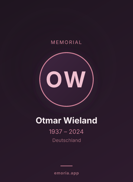 Memorial portrait of Otmar Wieland