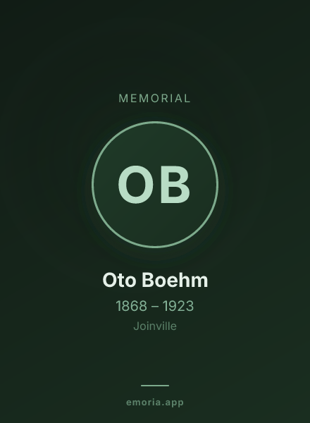 Memorial portrait of Oto Boehm