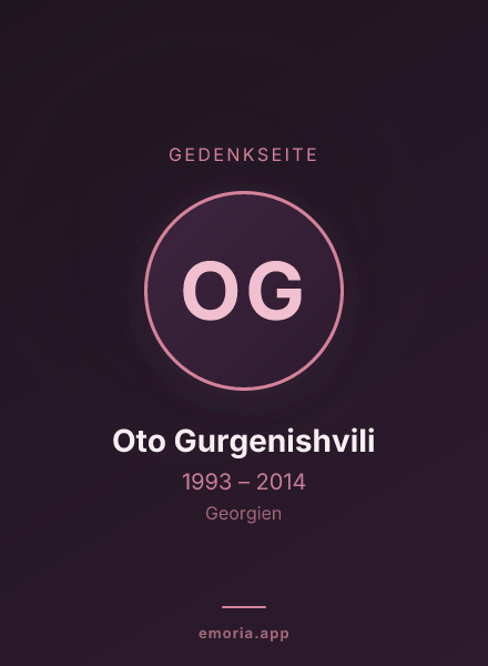 Gedenkportrait von Oto Gurgenishvili