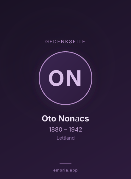 Gedenkportrait von Oto Nonācs