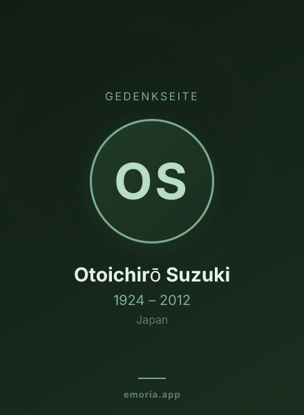 Gedenkportrait von Otoichirō Suzuki