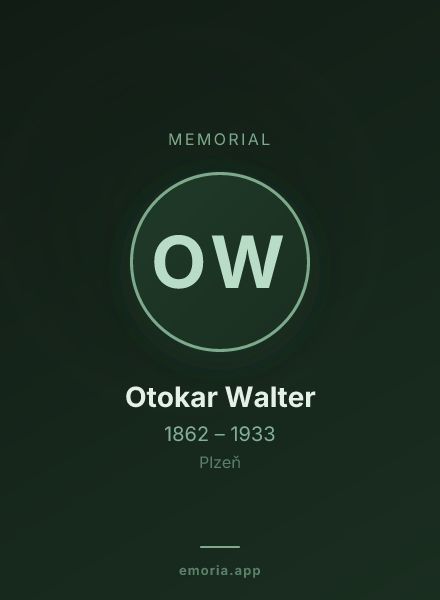 Memorial portrait of Otokar Walter