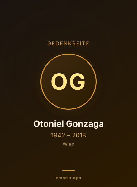 Gedenkportrait von Otoniel Gonzaga
