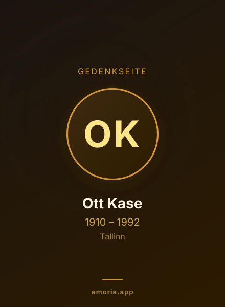 Gedenkportrait von Ott Kase
