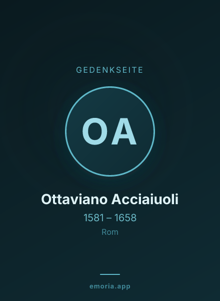 Gedenkportrait von Ottaviano Acciaiuoli