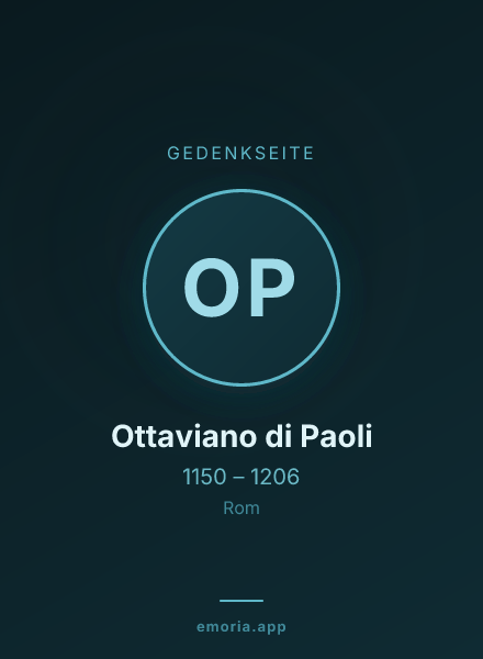 Gedenkportrait von Ottaviano di Paoli