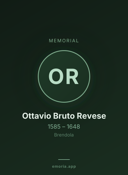 Memorial portrait of Ottavio Bruto Revese