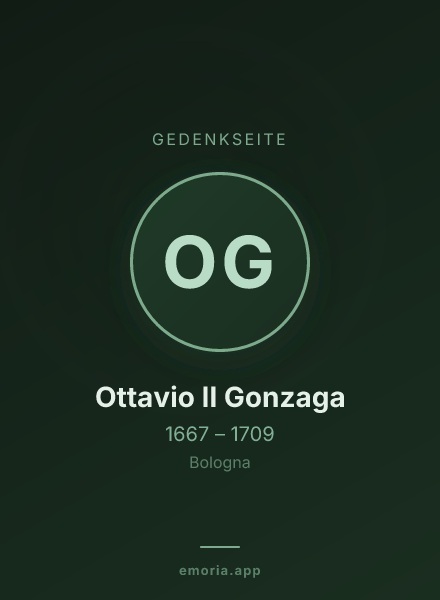 Gedenkportrait von Ottavio II Gonzaga