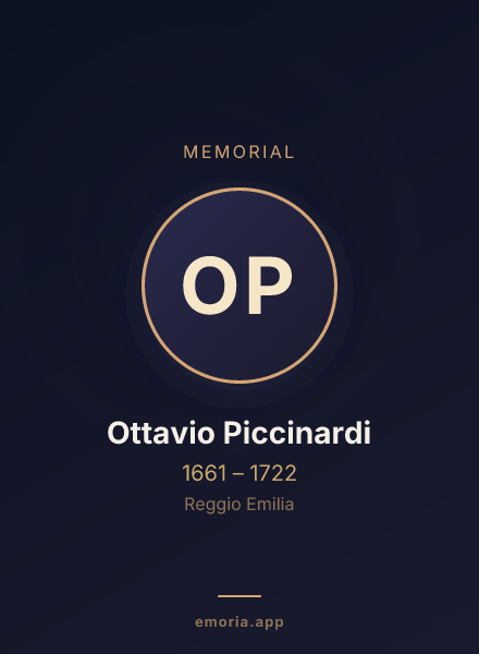 Memorial portrait of Ottavio Piccinardi