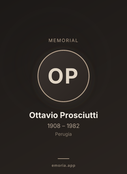 Memorial portrait of Ottavio Prosciutti