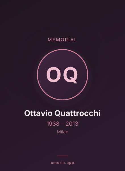 Memorial portrait of Ottavio Quattrocchi