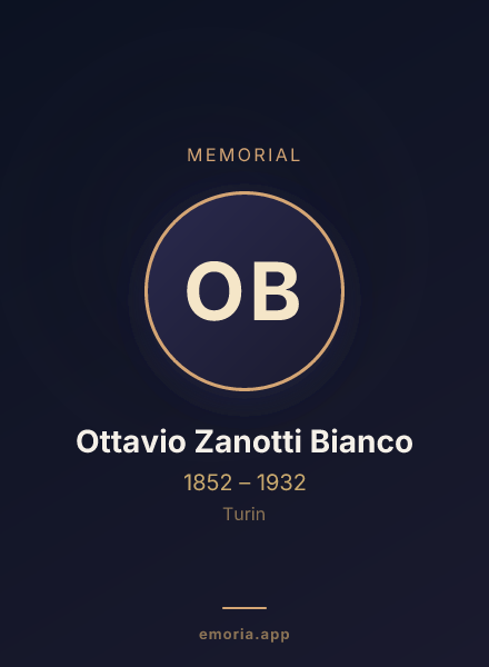 Memorial portrait of Ottavio Zanotti Bianco