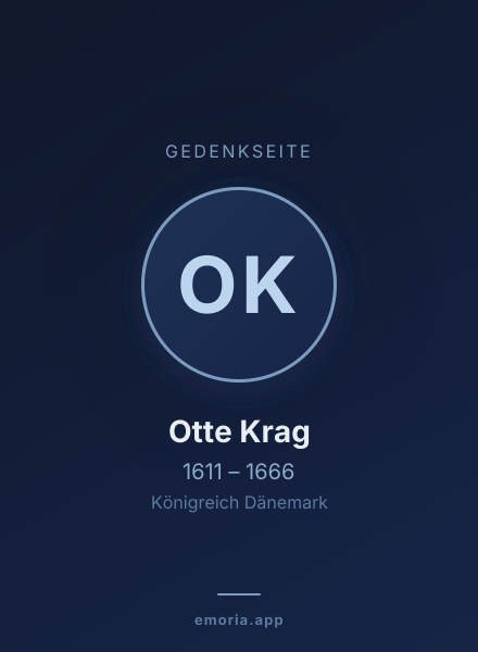 Gedenkportrait von Otte Krag