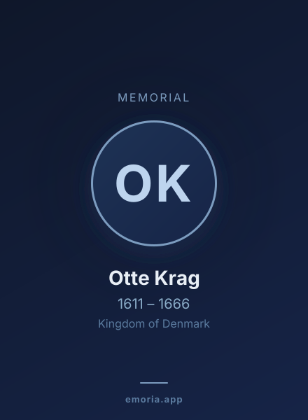 Memorial portrait of Otte Krag