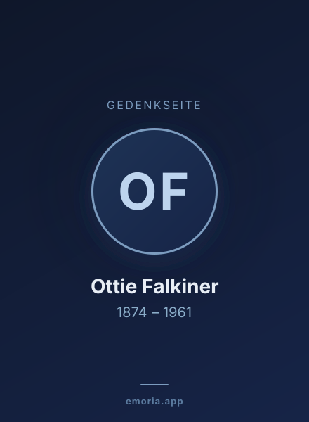 Gedenkportrait von Ottie Falkiner