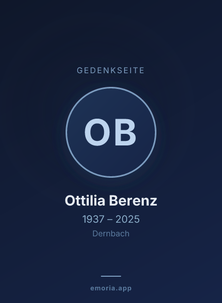 Gedenkportrait von Ottilia Berenz