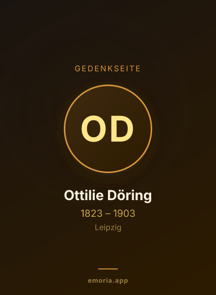 Gedenkportrait von Ottilie Döring