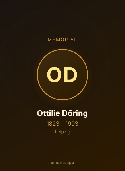 Memorial portrait of Ottilie Döring