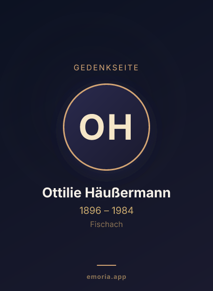 Gedenkportrait von Ottilie Häußermann