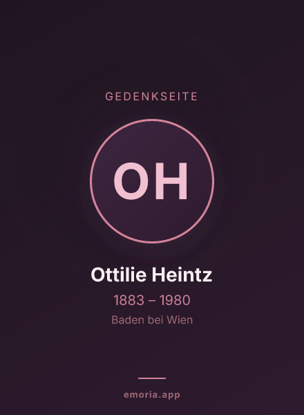 Gedenkportrait von Ottilie Heintz